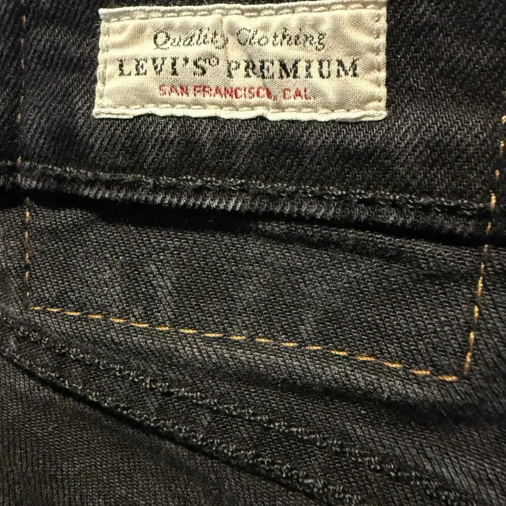 Levi's 511 Premium Slim Fit Jeans, Black Knight, Lyocell, Men's 34x32